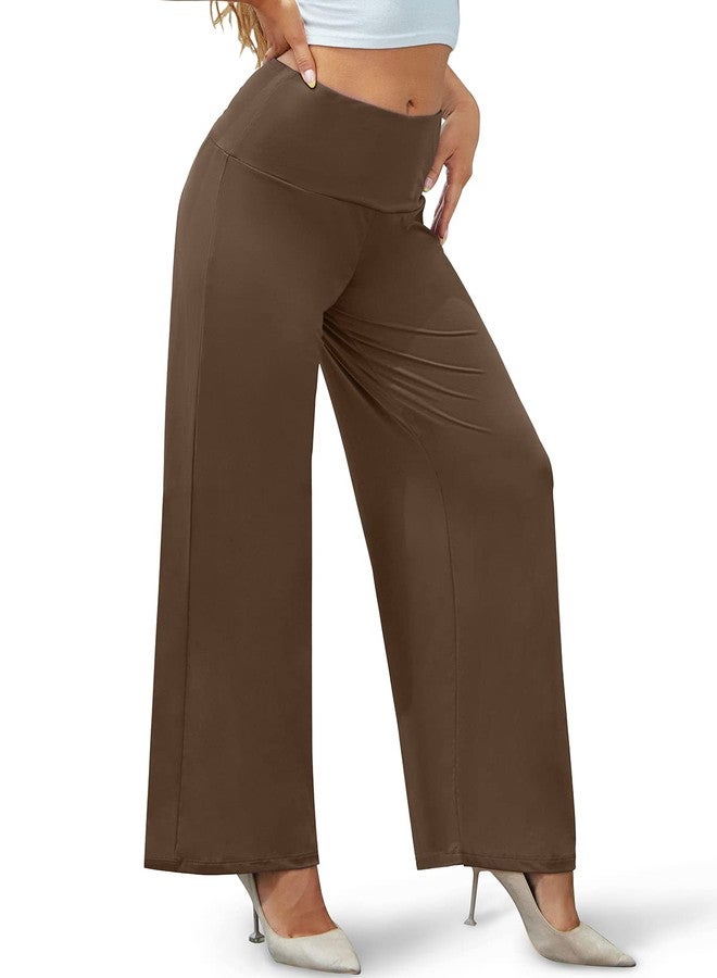 Arolina Women's Stretchy Wide Leg Palazzo Lounge Pants Casual Comfy High Waist Palazzo Pants - Image 2